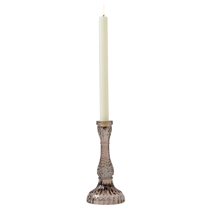 Amal Smoke Glass Candle Holder Set/3