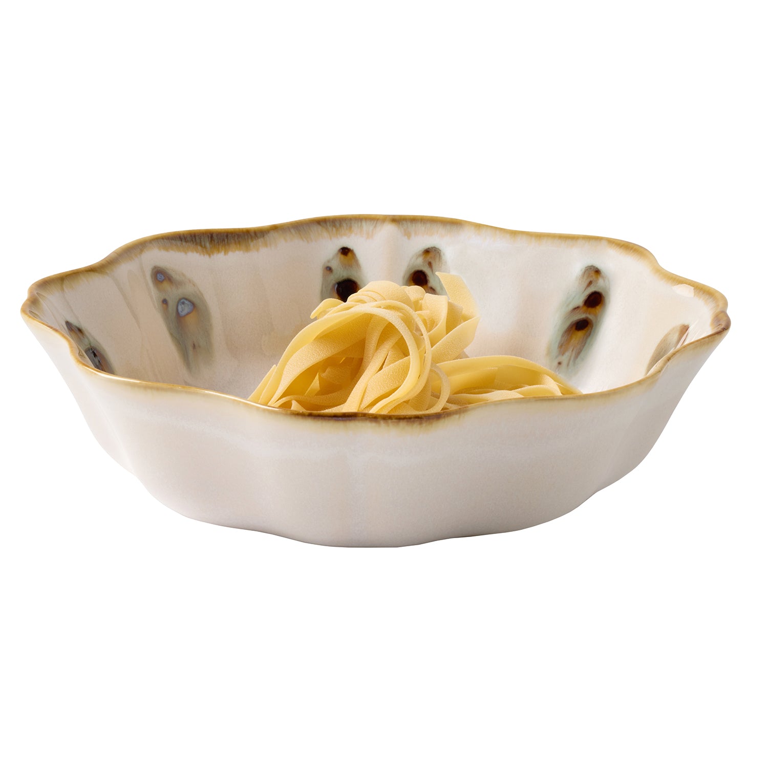 Amoria Almond/Sage Stoneware Large Serving Bowl Set/2 - Thumbnail 2