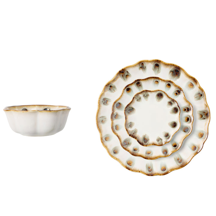 Amoria Almond/Sage Stoneware Dinnerware