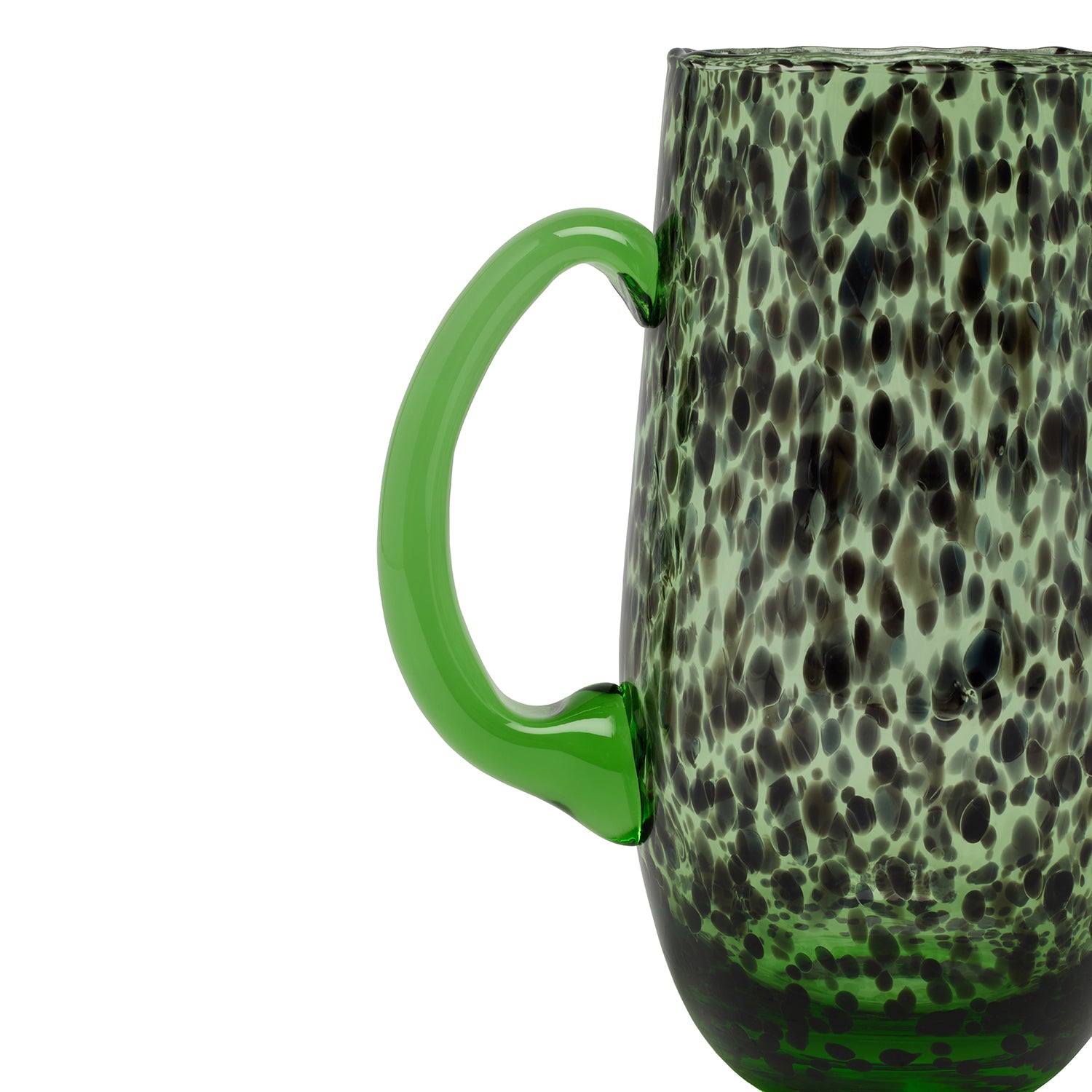 Andrew Mint Tortoise Hand Blown Pitcher - Thumbnail 5