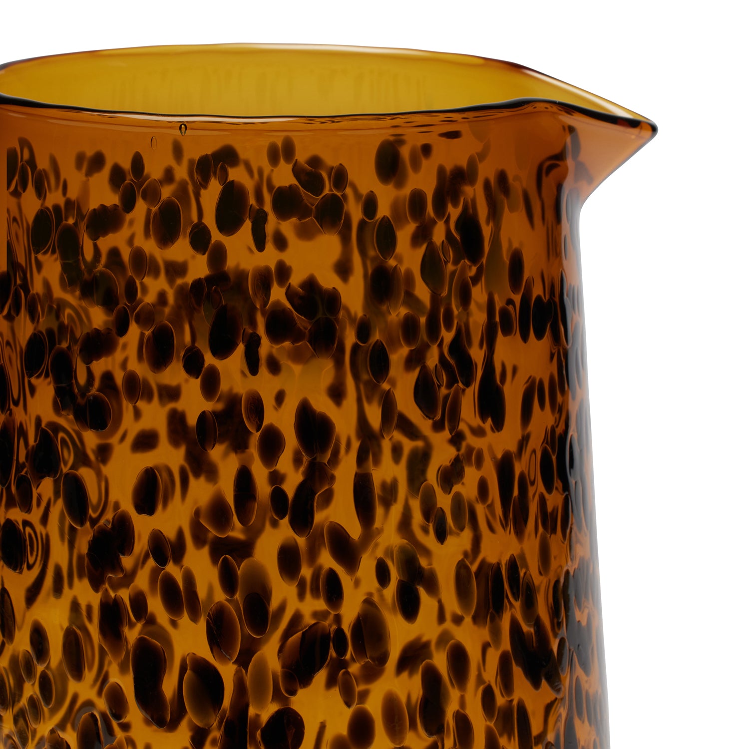 Andrew Mint Tortoise Hand Blown Pitcher - Thumbnail 4