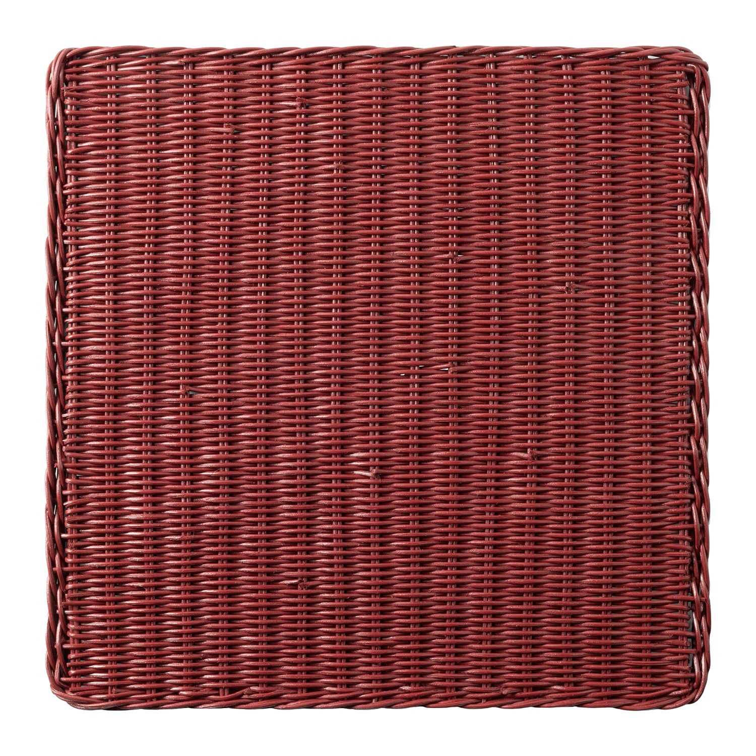 Annmarie Bordeaux Red Rattan Placemats Set Of 4 - Thumbnail 4