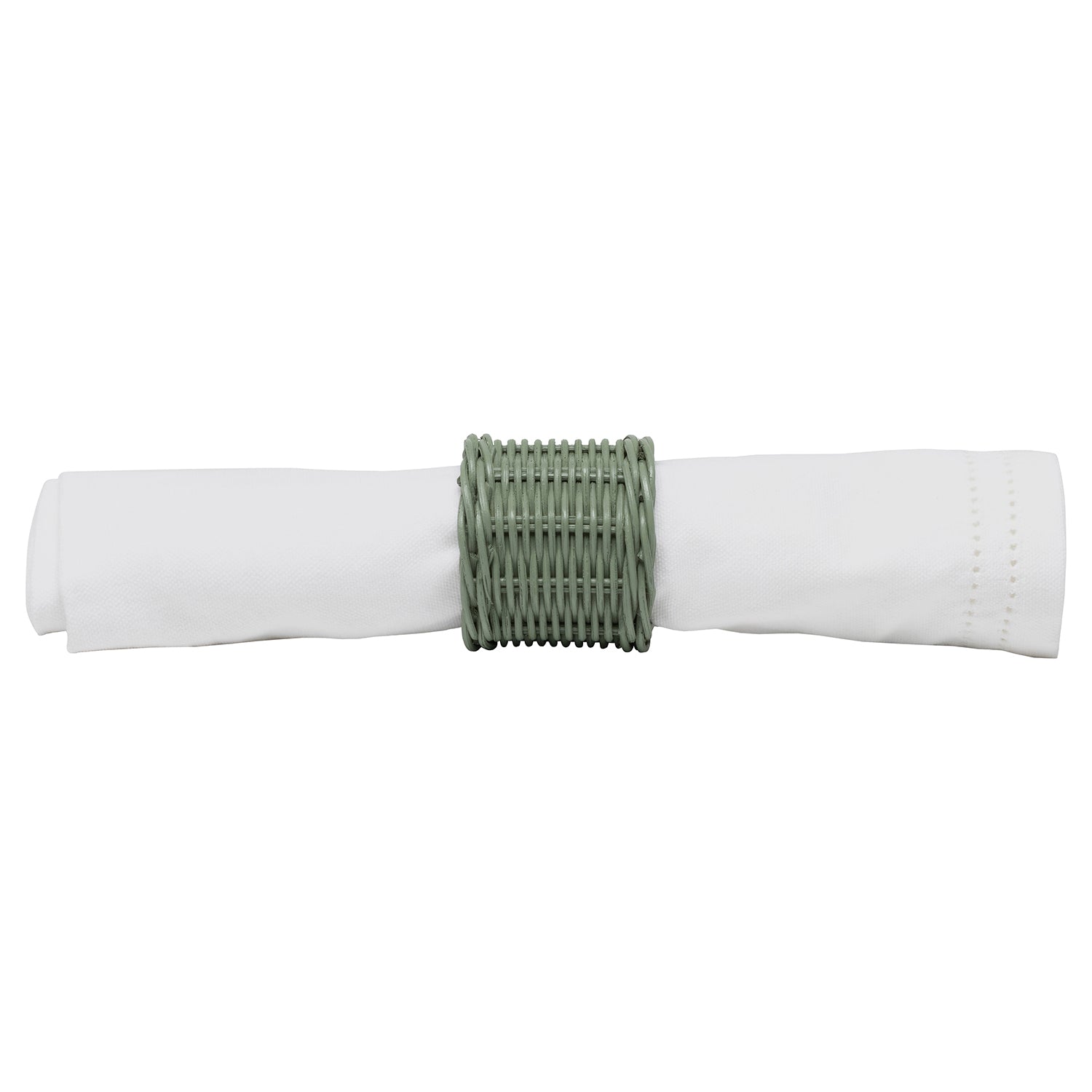 Blue Pheasant Annmarie Rattan Napkin Rings - Thumbnail 2