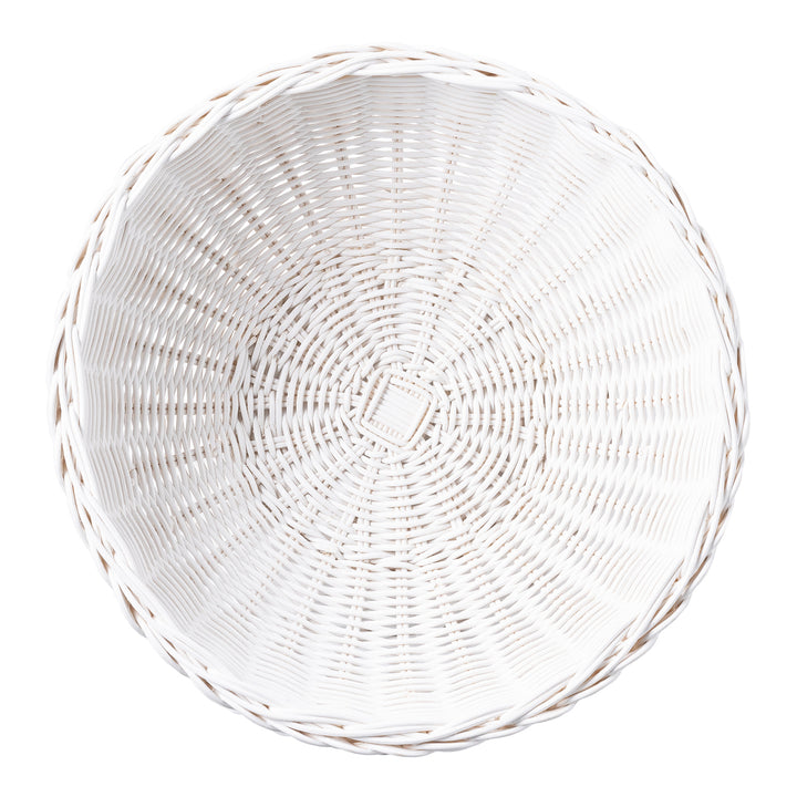 Annmarie White Rattan Fruit Bowl