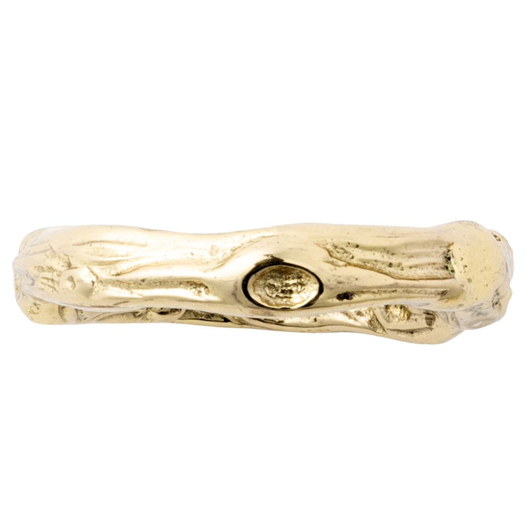 Arbor Polished Gold Napkin Ring Set/4