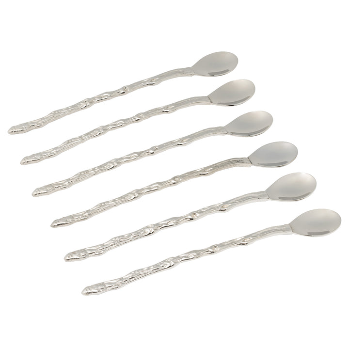 Arbor Polished Silver Cocktail Spoon Set/6 - Hudson & Vine