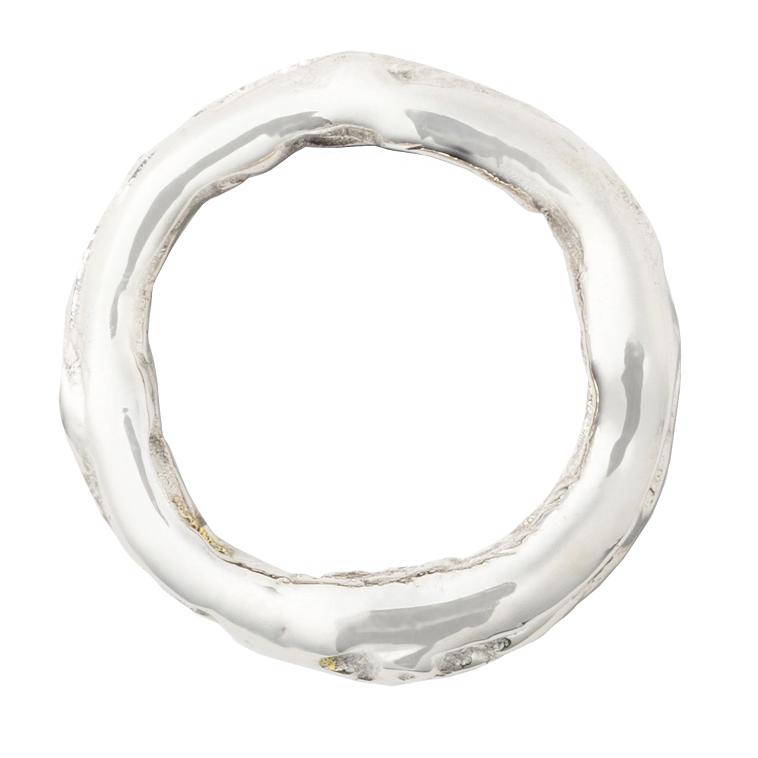 Arbor Polished Silver Napkin Ring Set