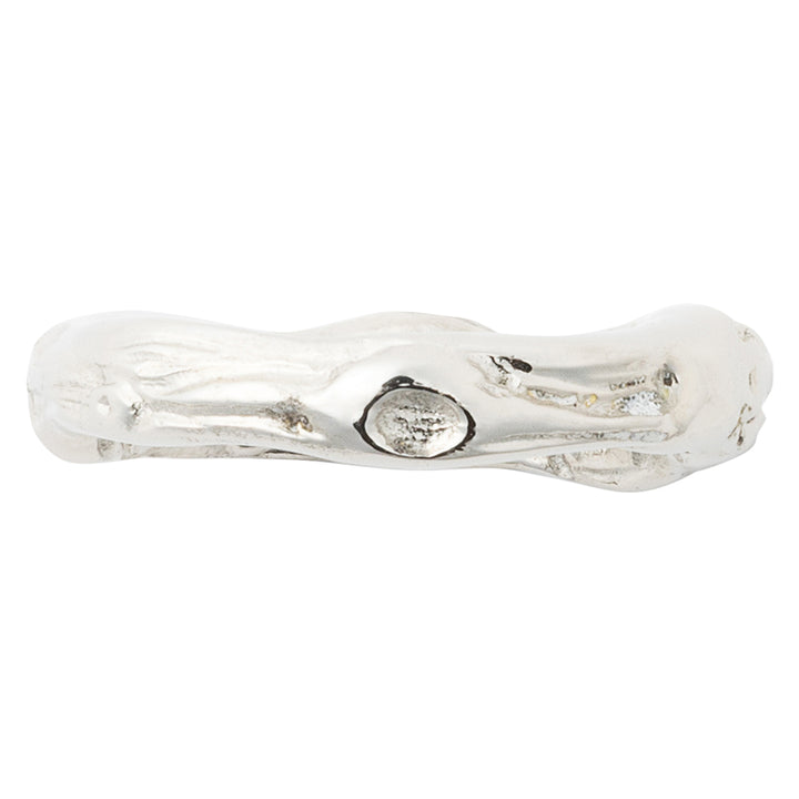 Arbor Polished Silver Napkin Ring Set/4