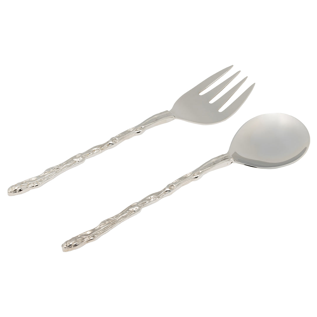 Arbor Polished Silver 2-Piece Serving Set
