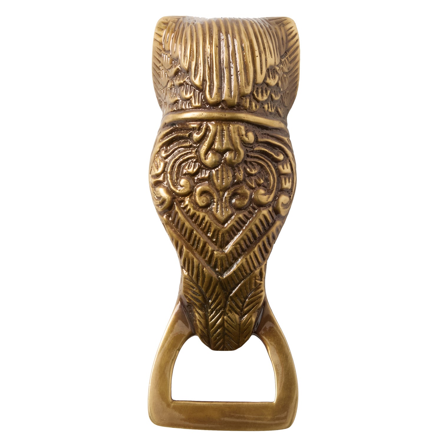 Archibald Antique Brass Large Bottle Opener - Thumbnail 2
