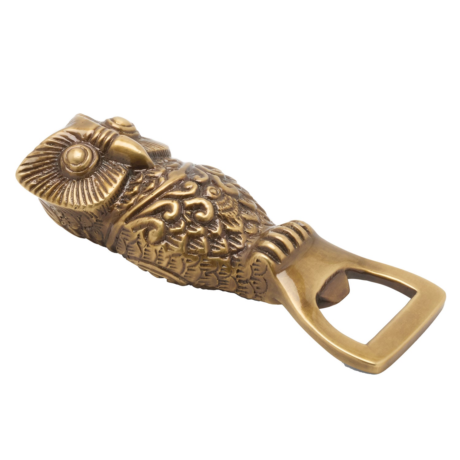 Archibald Antique Brass Large Bottle Opener - Thumbnail 3