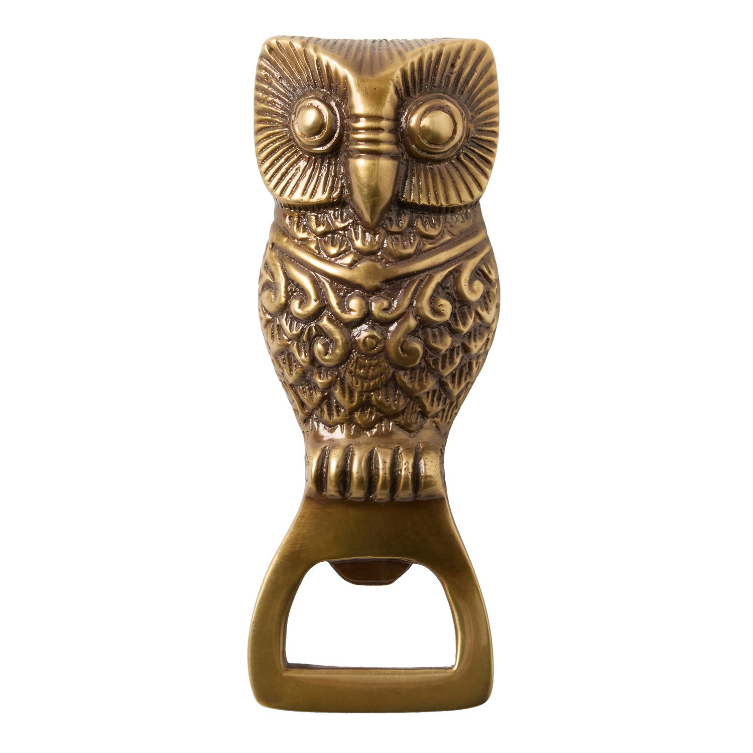 Archibald Antique Brass Large Bottle Opener