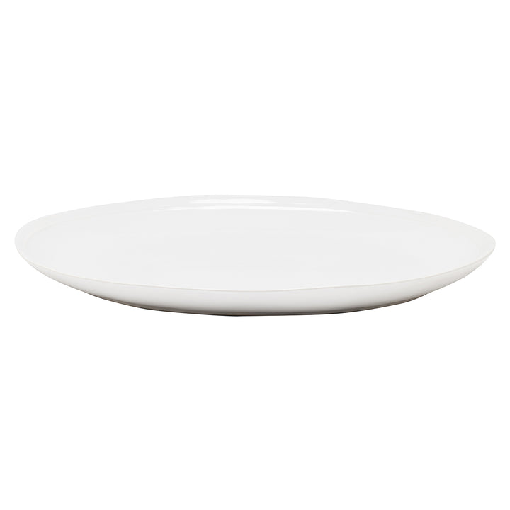 Ariana Stoneware White Oval Serving Platter Set/2