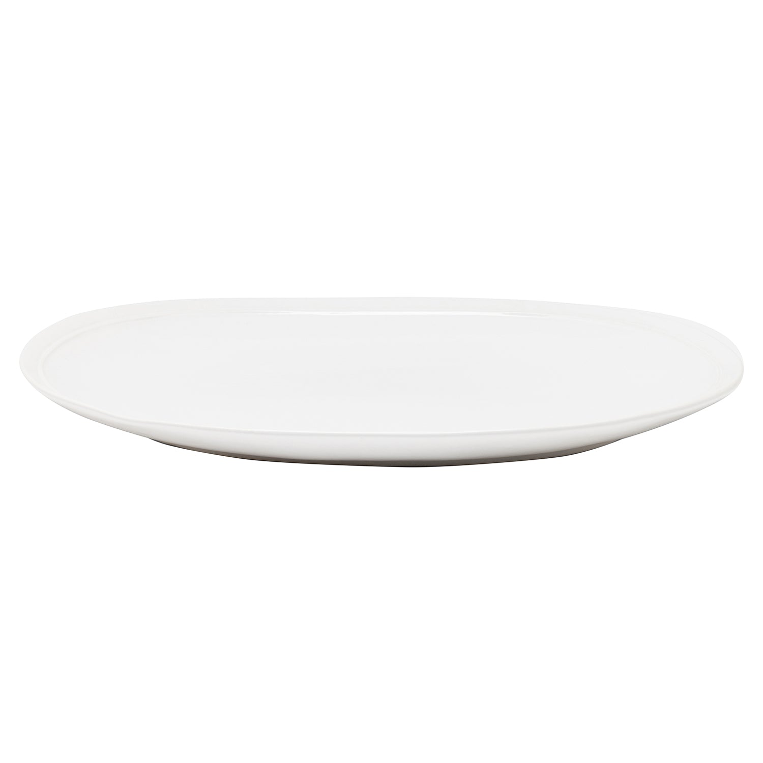 Ariana Stoneware White Oval Serving Platter Set/2 - Thumbnail 2
