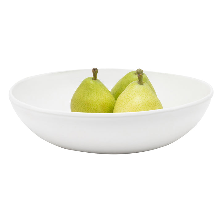 Ariana Stoneware White Small Round Serving Bowls Set/2
