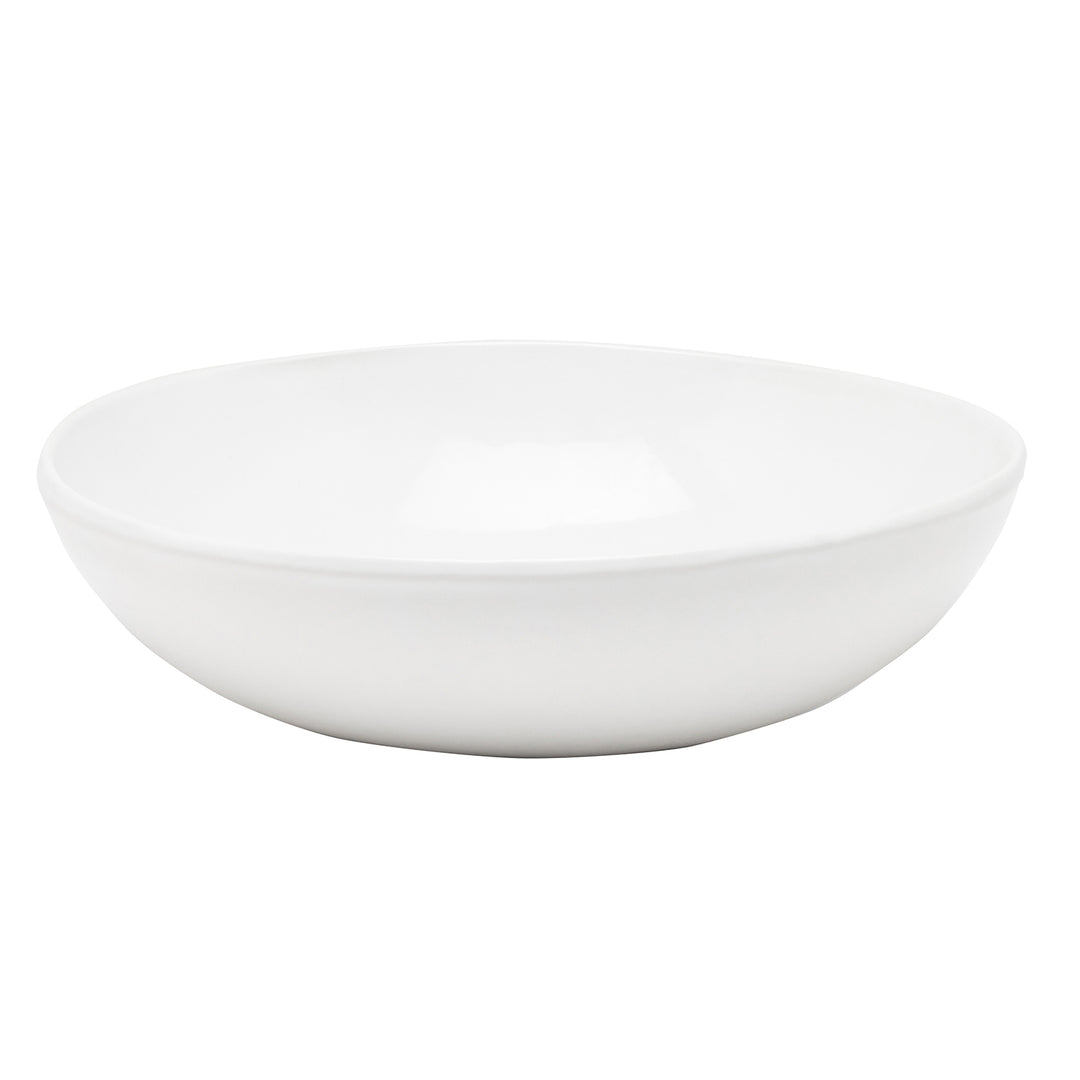 Ariana Stoneware White Small Round Serving Bowls Set/2