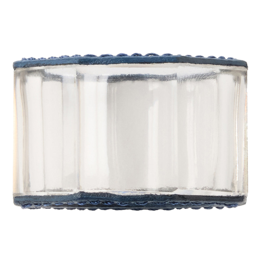 Arthur Navy Napkin Rings (Set of 4)