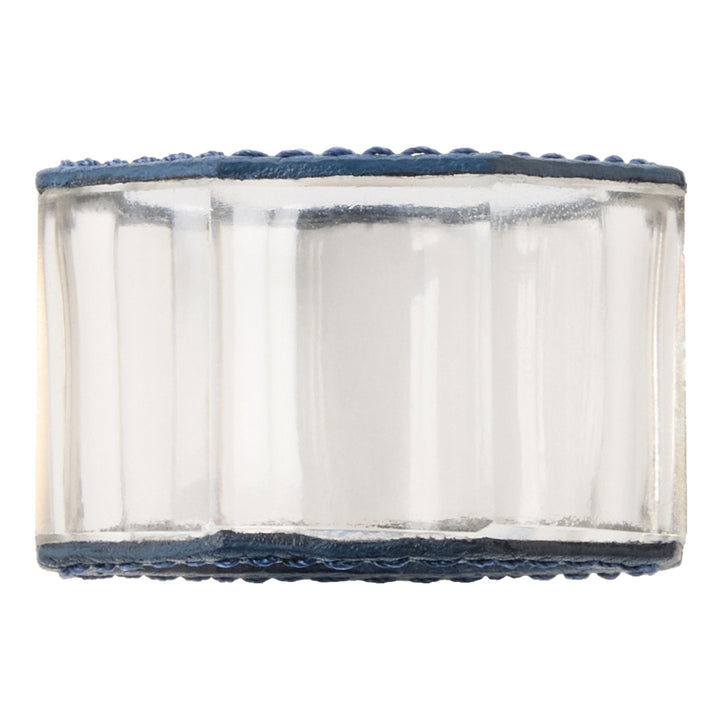 Arthur Navy Napkin Rings (Set of 4)