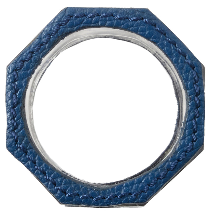 Arthur Navy Napkin Rings (Set of 4)