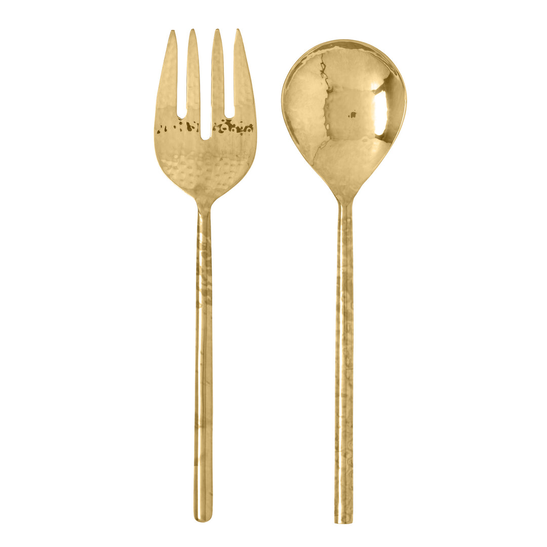 Augustine Polished Gold Serving Set