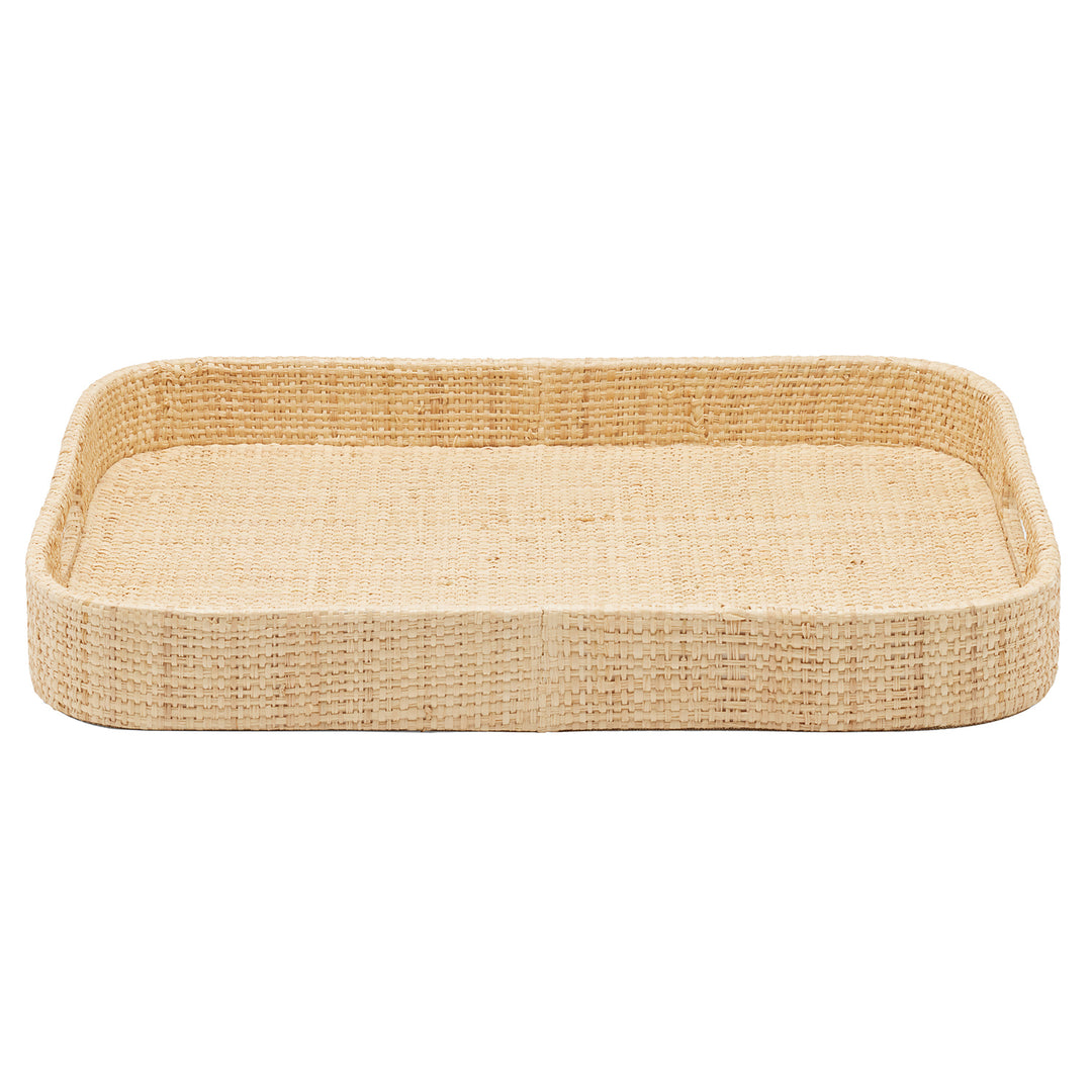 Barth Natural Raffia Rectangular Tray