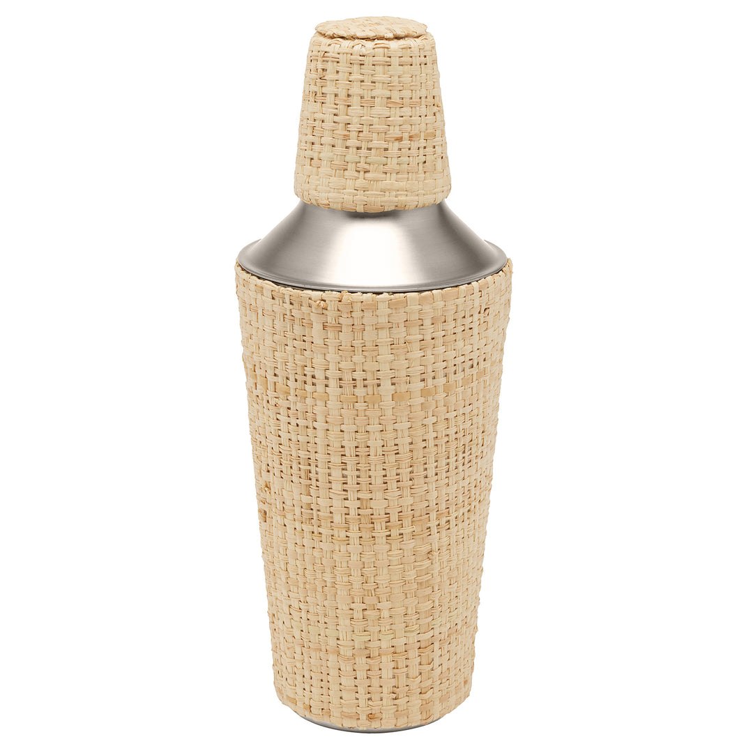 Barth Natural/Silver Raffia Cocktail Shaker