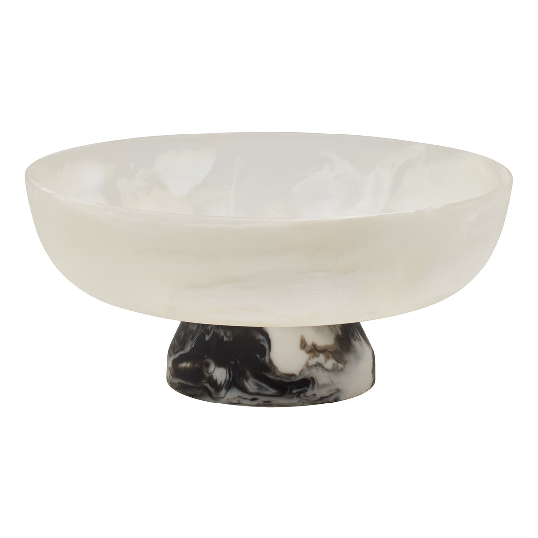 Benno White/Black Swirled Fruit Bowl