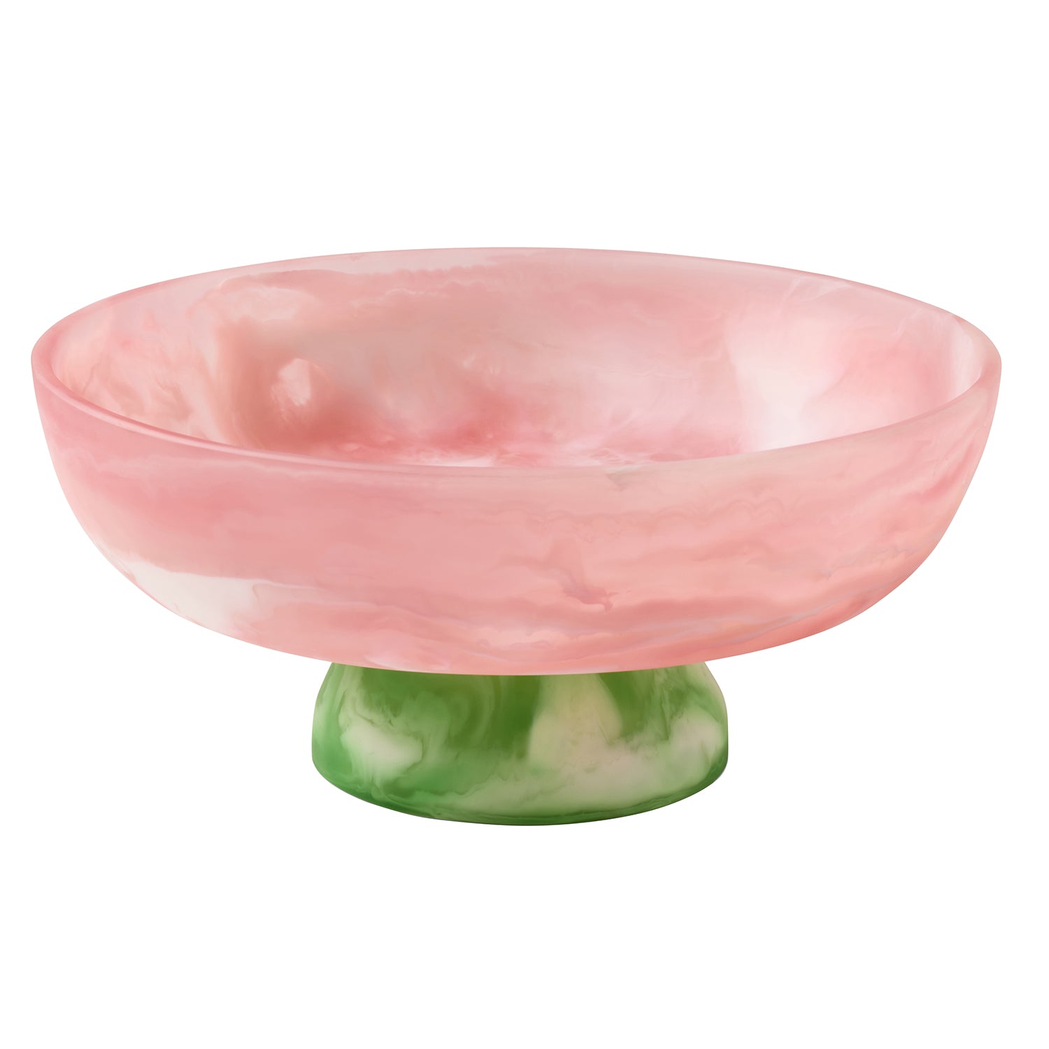 Benno Pink/Green Swirled Fruit Bowl
