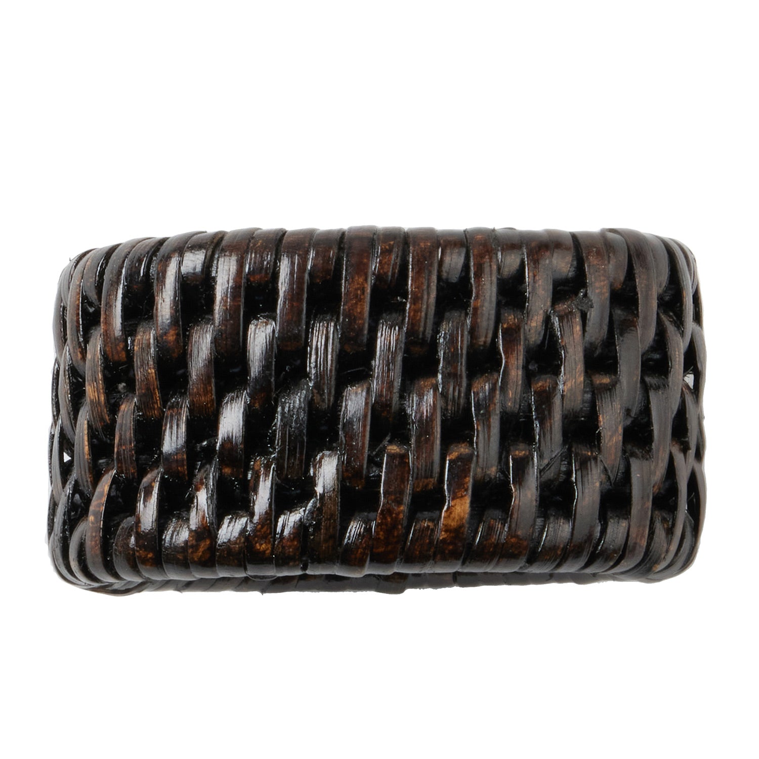 Brianne Polished Espresso Napkin Rings - Thumbnail 3