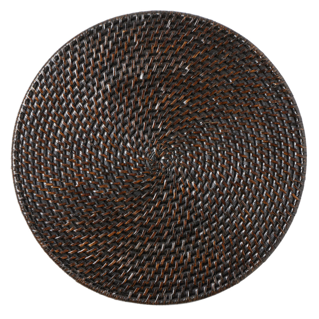 Brianne Polished Espresso Placemats Set Of 4 (Round)