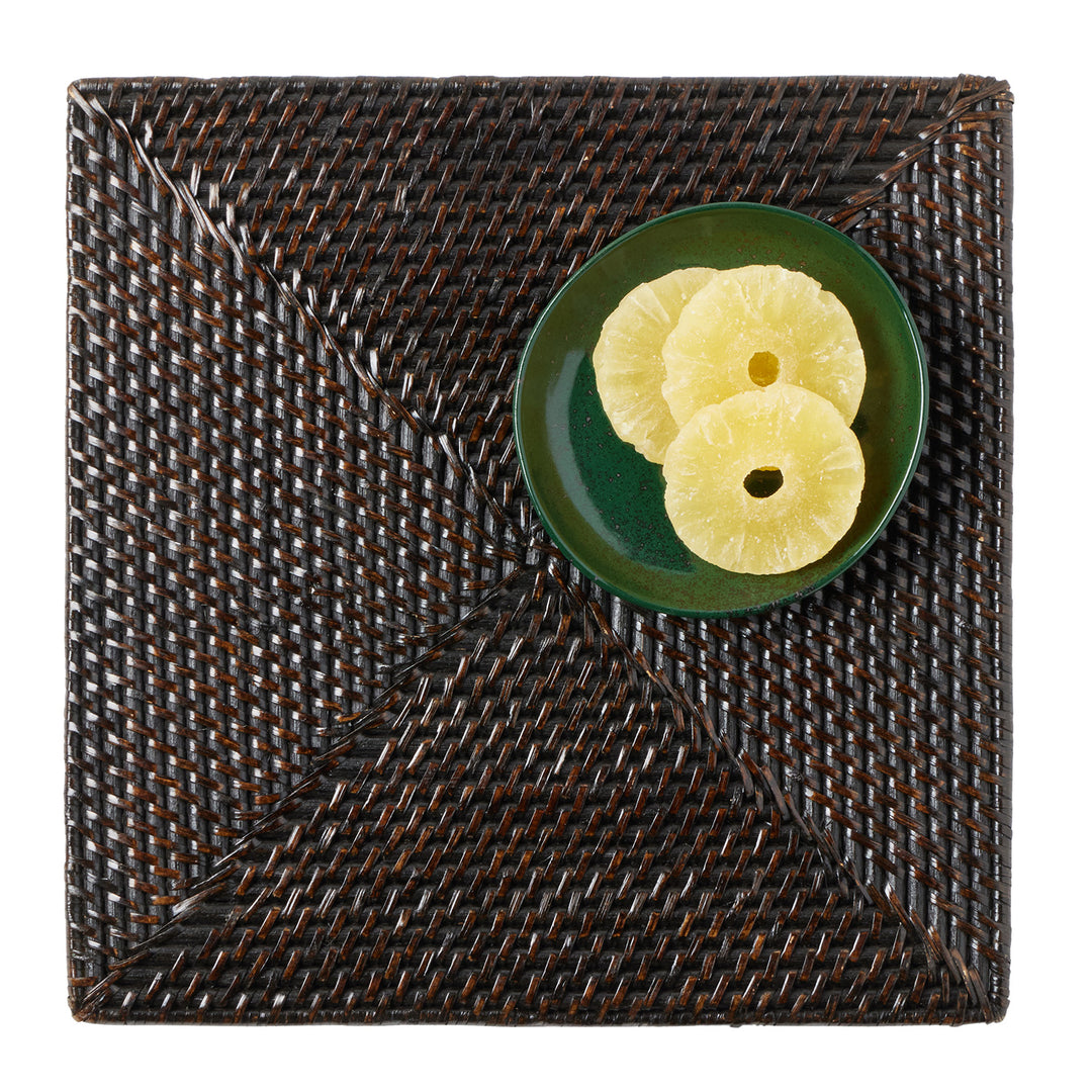 Brianne Polished Espresso Placemats Set Of 4 (Square)