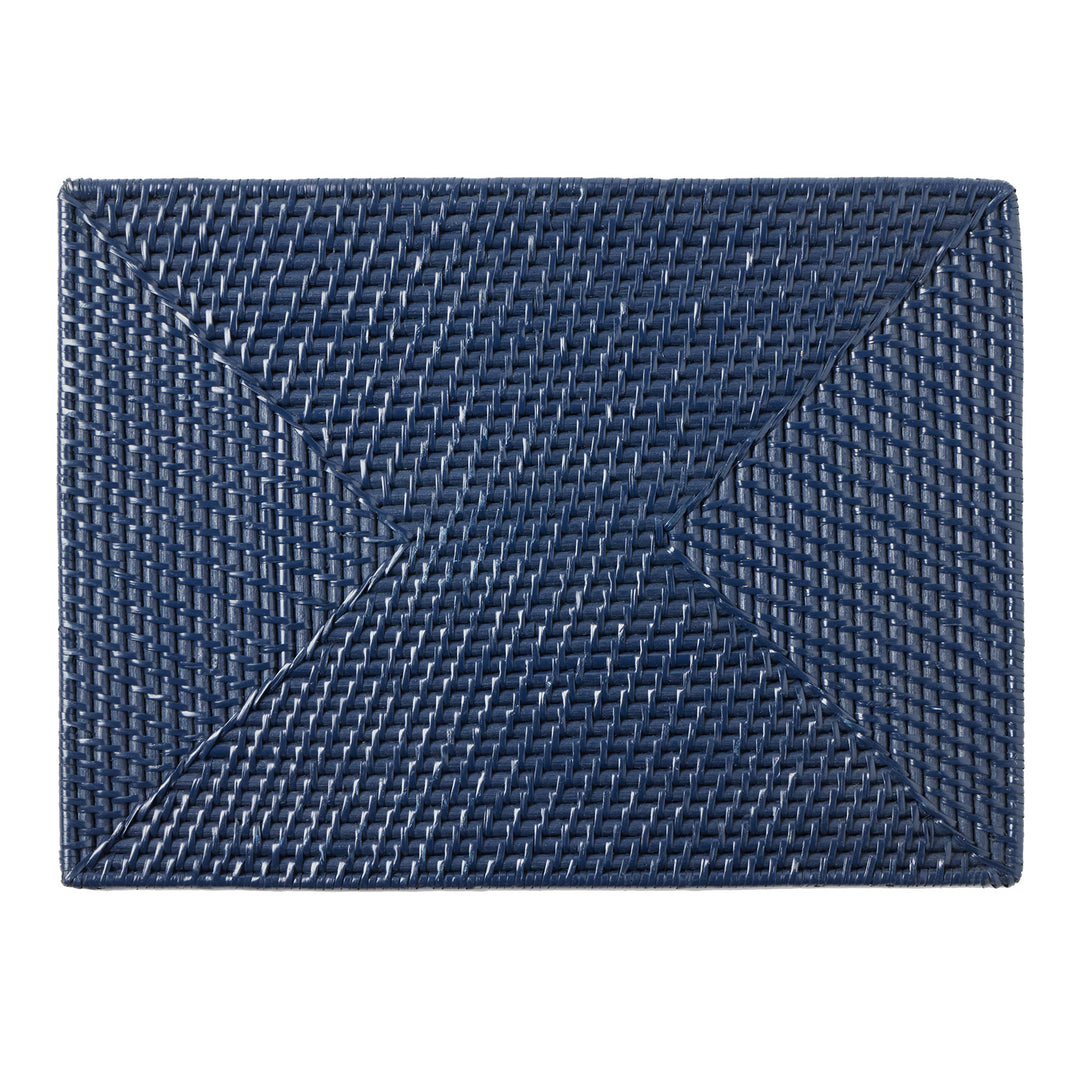 Brianne Polished Navy Placemats Set Of 4 (Rectangle)
