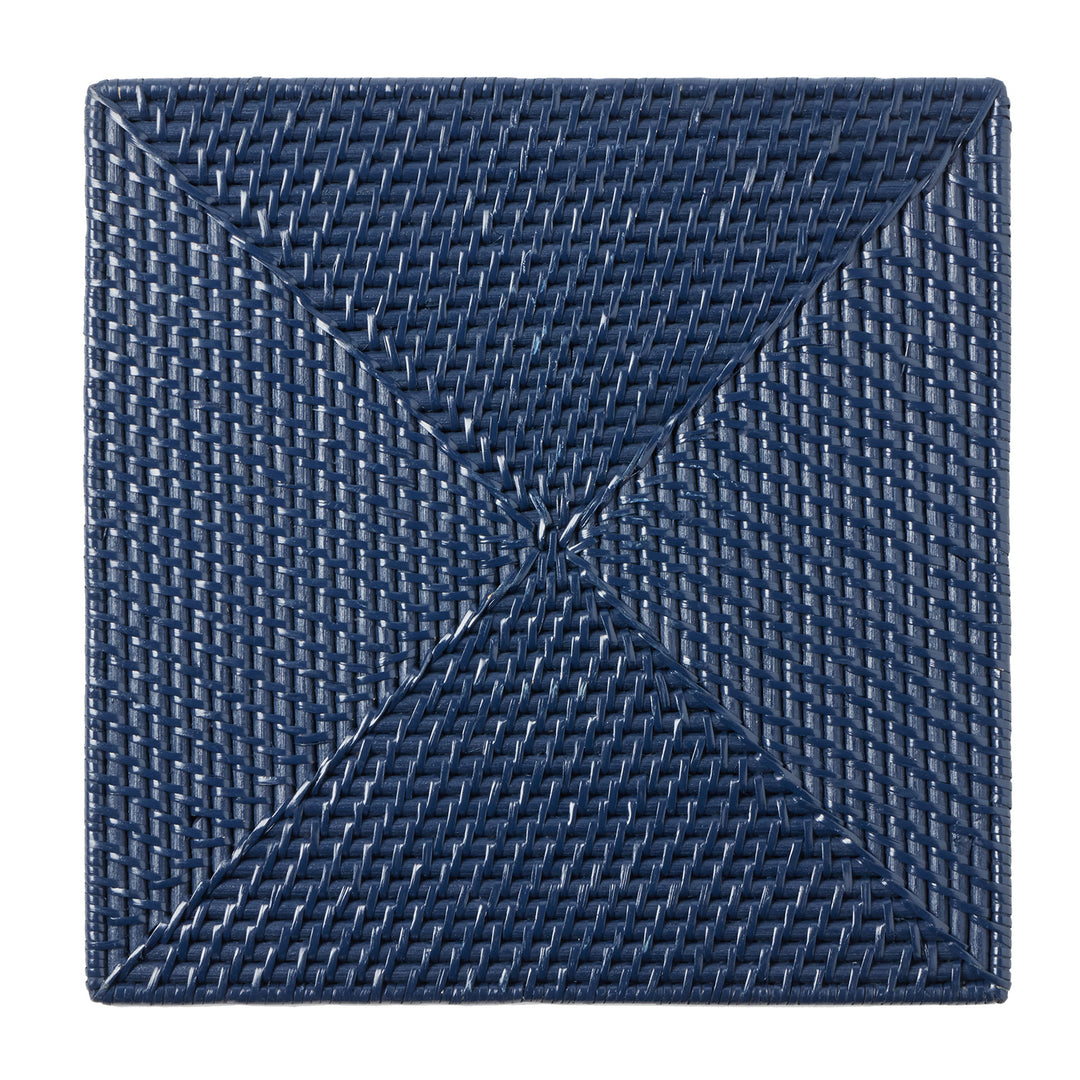 Brianne Polished Navy Placemats Set Of 4 (Square)