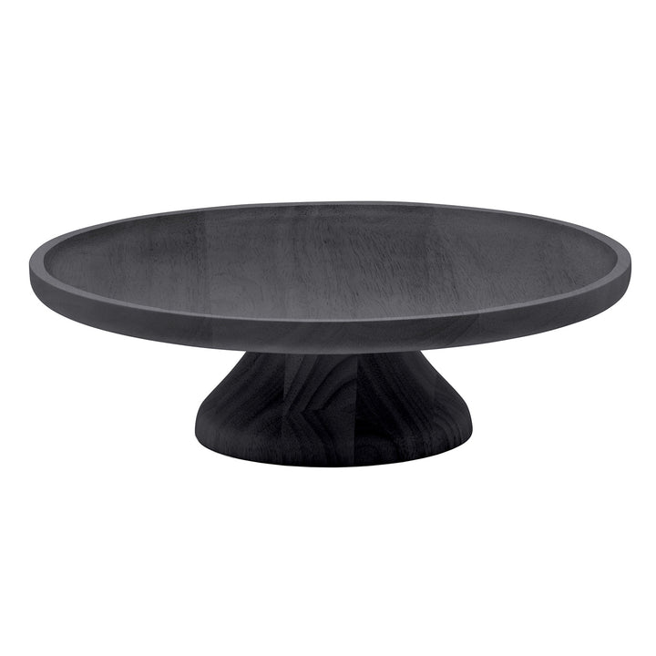 Bryson Ebony Acacia Wood Cake Stand 14"D