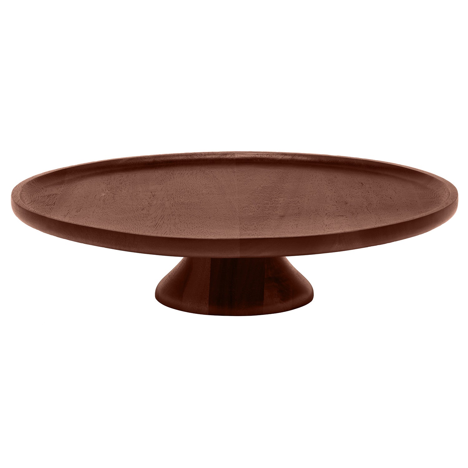 Bryson Walnut Acacia Wood Cake Stand 18 D Hudson Vine