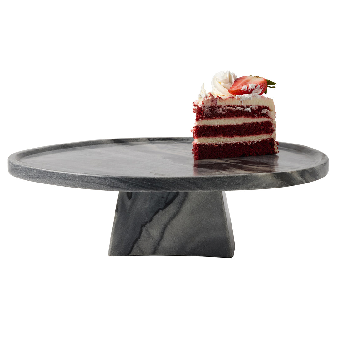 Caden Gray Marble Cake Stand