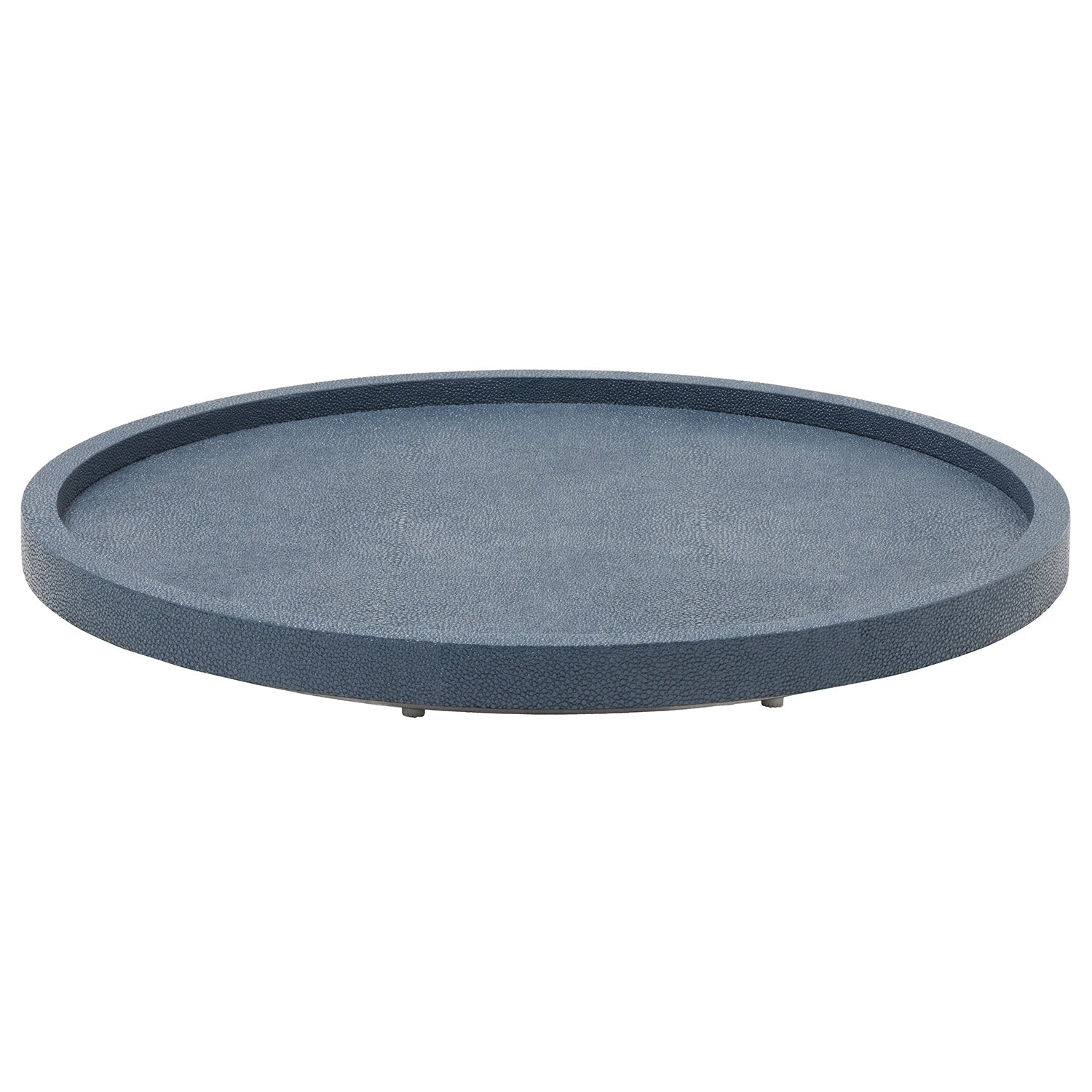 Calvin Realistic Faux Shagreen Lazy Susan 24"D - Thumbnail 2