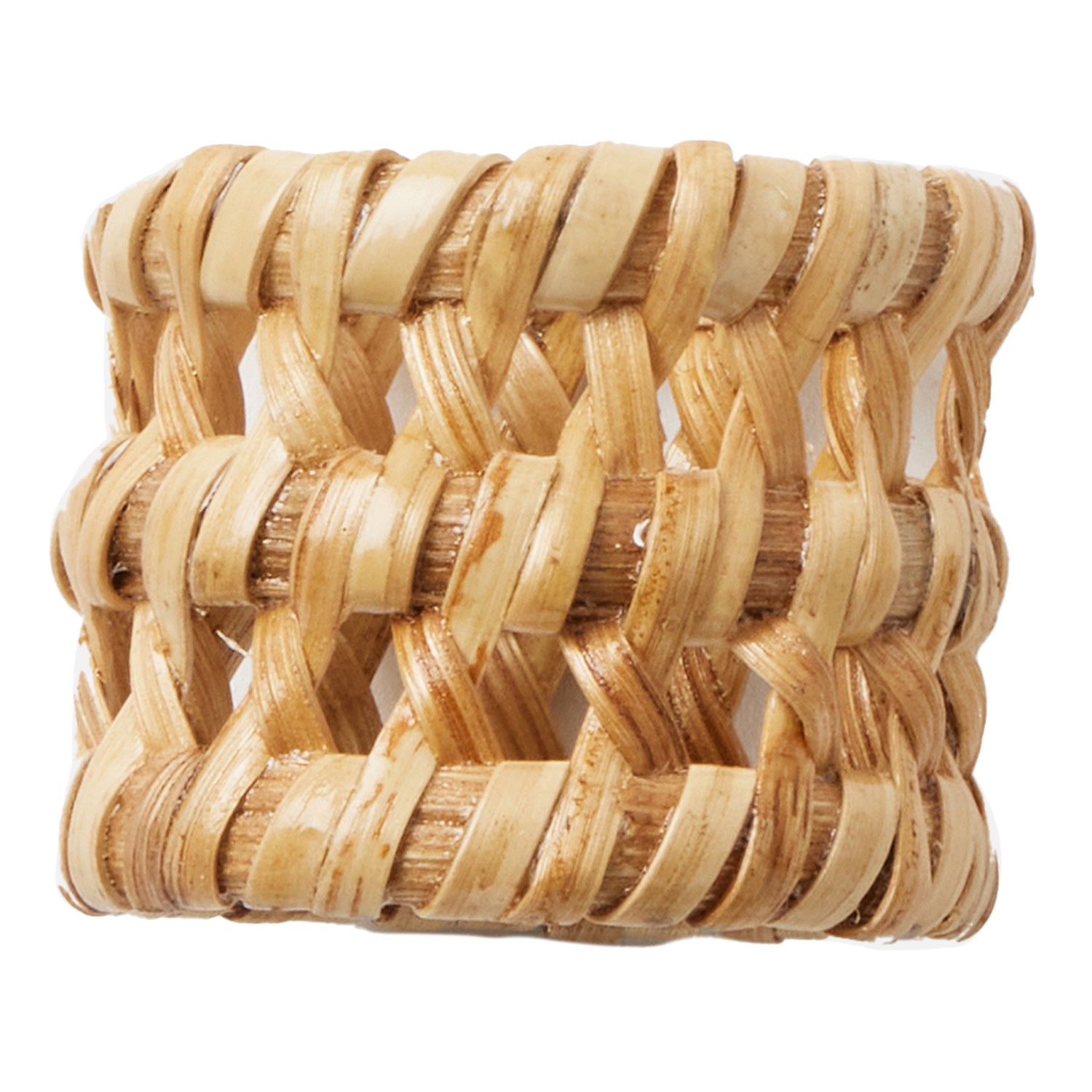 Carly Natural Rattan Napkin Rings - Thumbnail 2