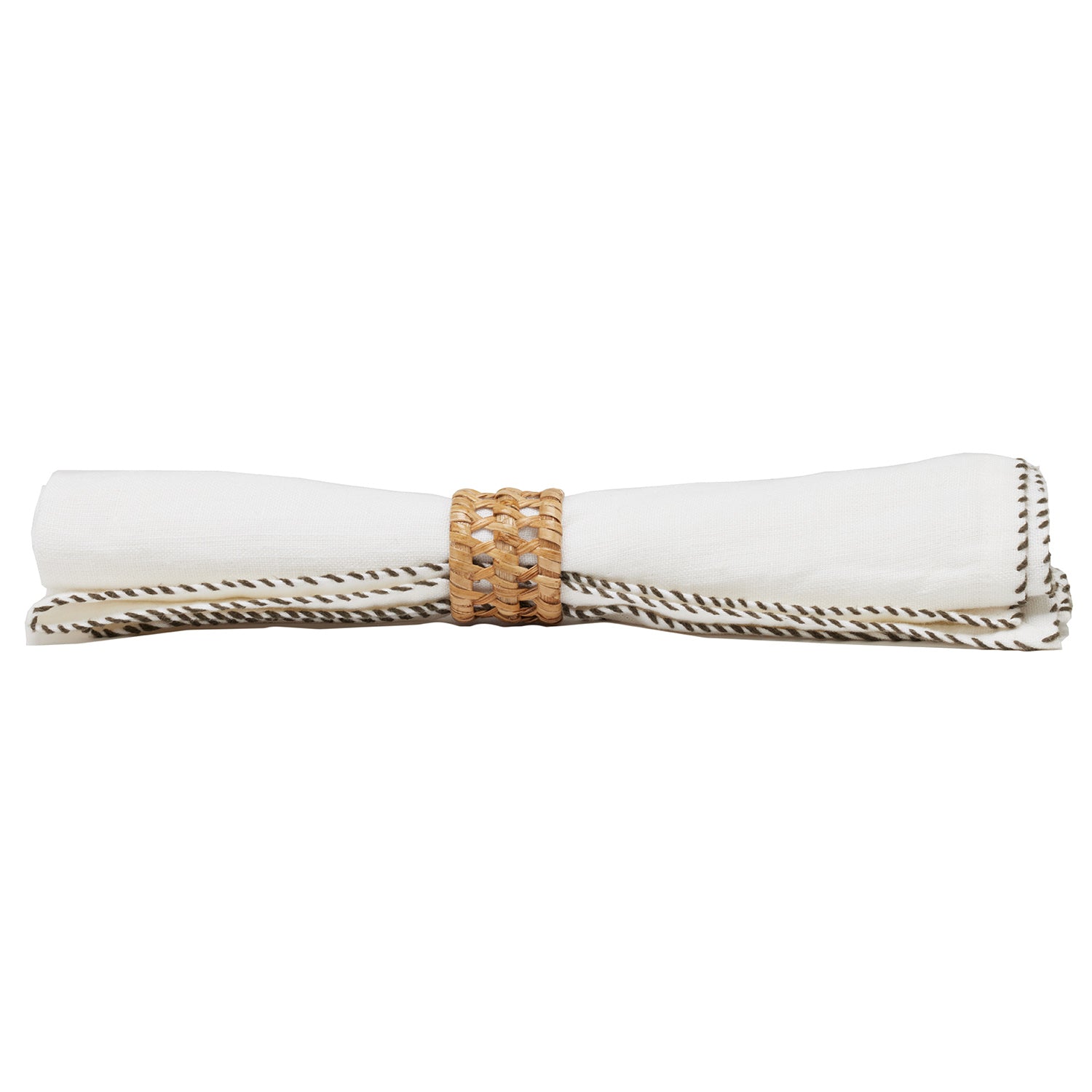 Carly Natural Rattan Napkin Rings