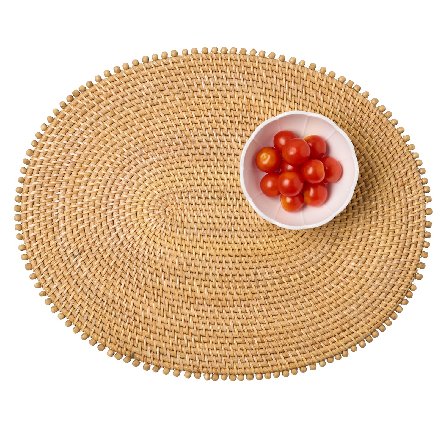 Cassia Natural Rattan/Wood Placemats - Thumbnail 4