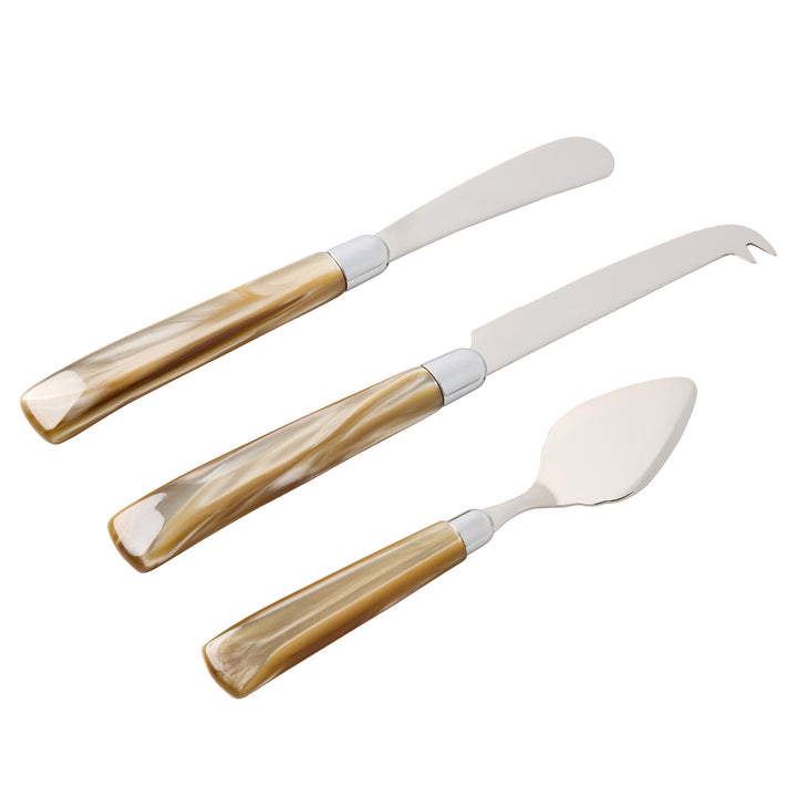 Colson Champagne/Polished Silver Cheese Knives Set