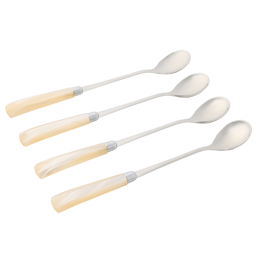 Colson Ivory/Polished Silver Cocktail Spoon Set