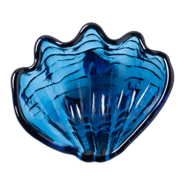 Coralie Dark Sapphire Glass Serving Bowls Set/2