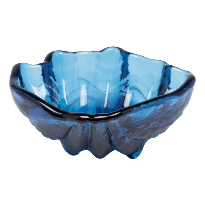 Coralie Dark Sapphire Glass Serving Bowls Set/2