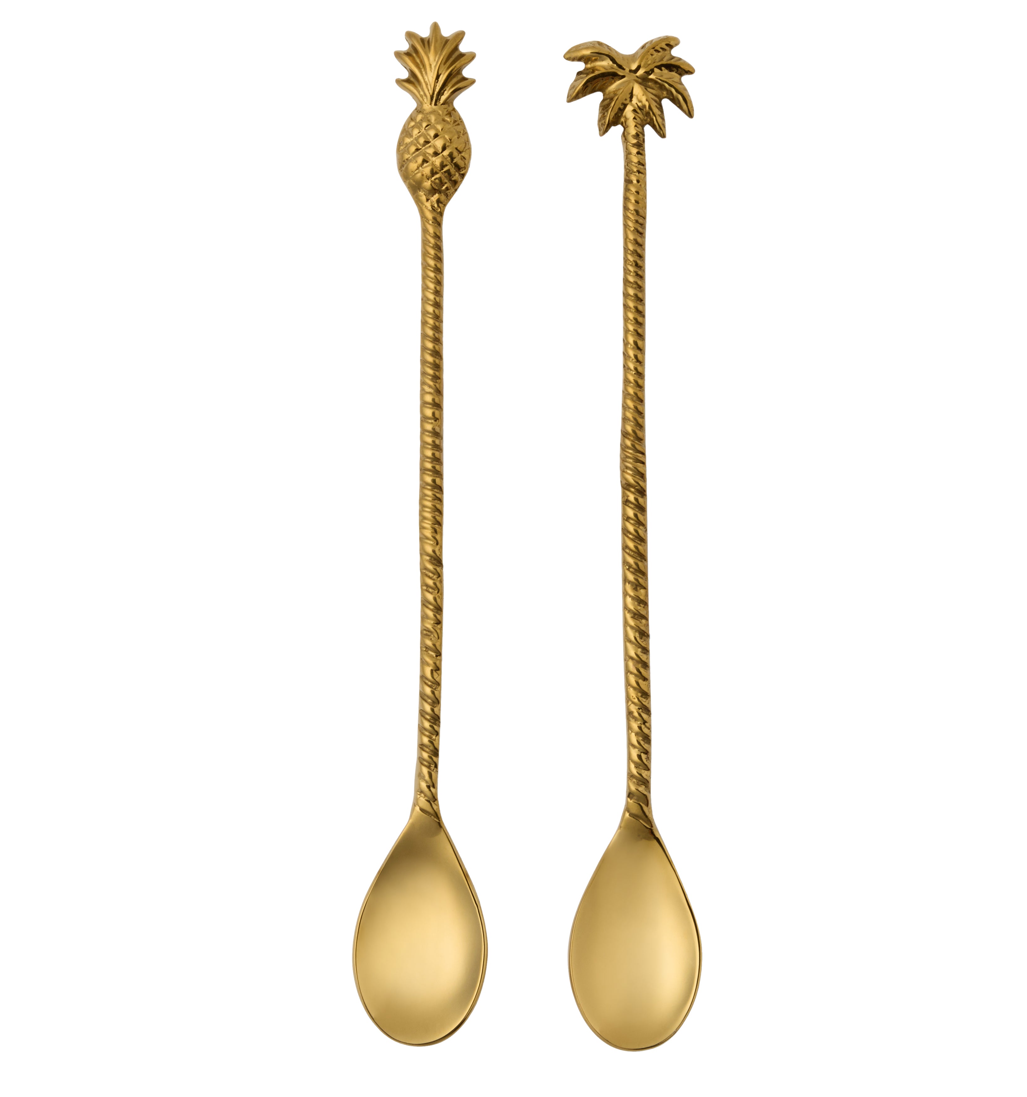 Crawford Polished Gold Cocktail Spoon Set/6 - Thumbnail 3
