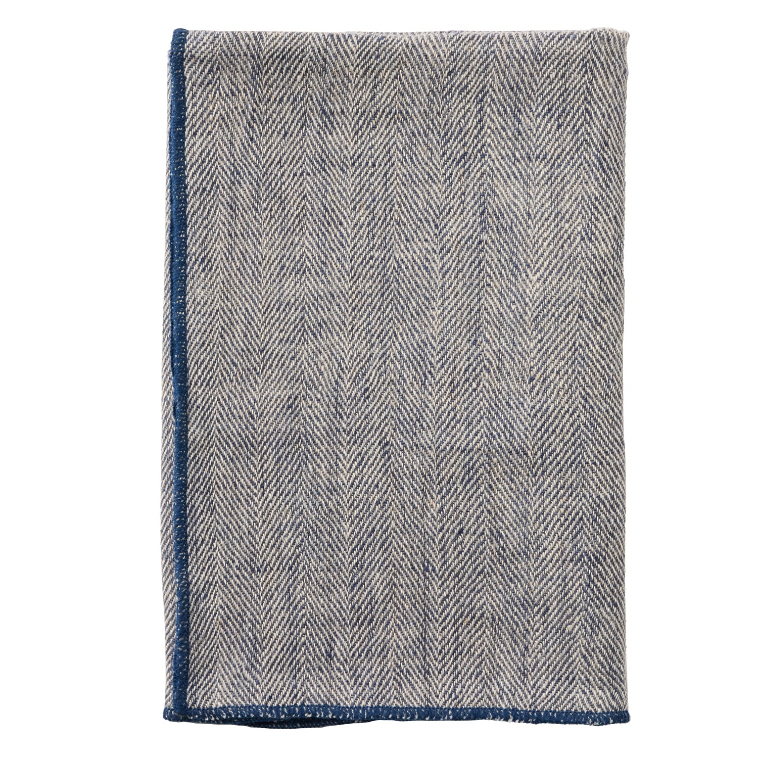 Derren Navy Linen Napkins - Thumbnail 3