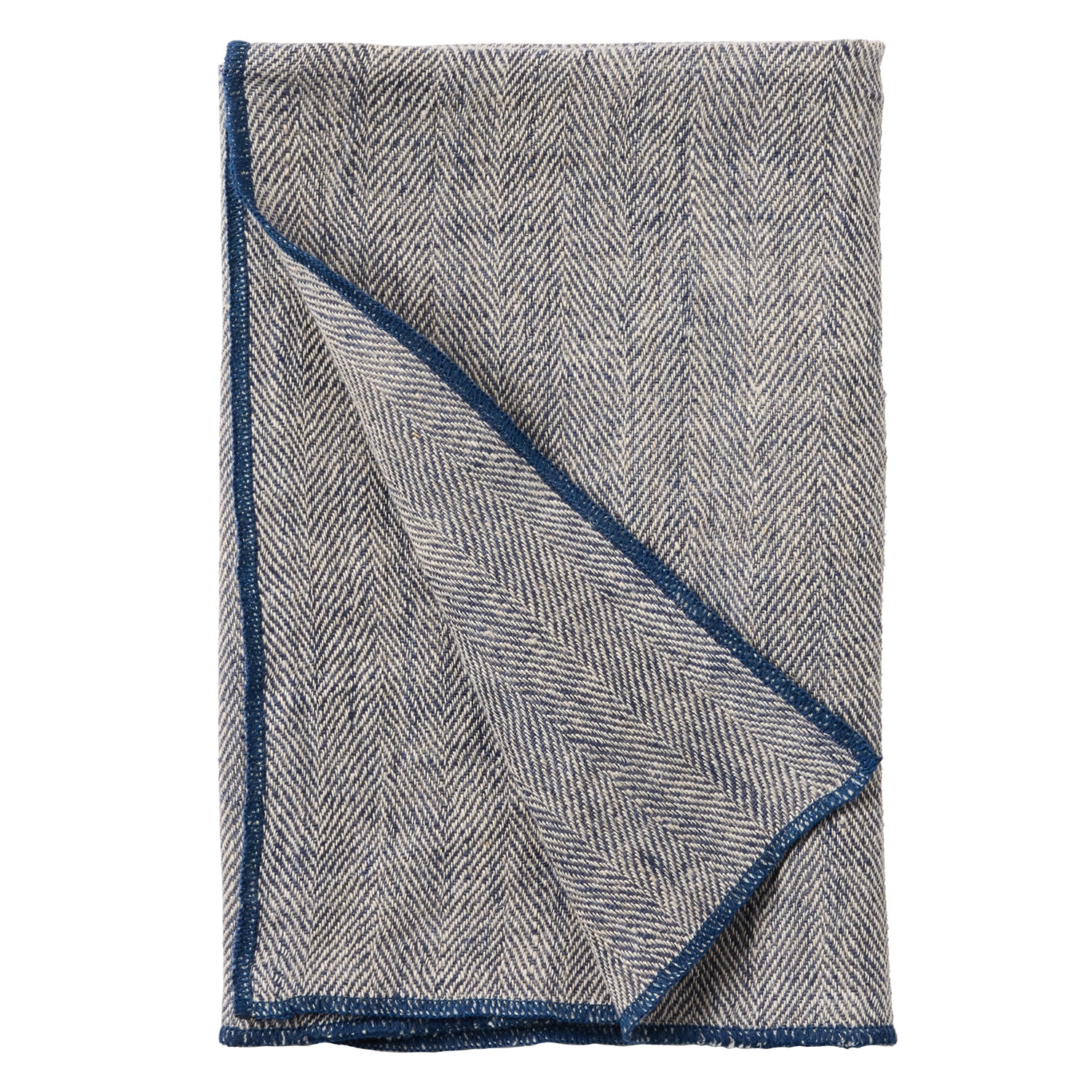 Derren Navy Linen Napkins - Thumbnail 2