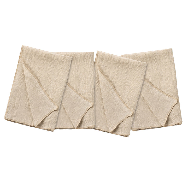 Derren Oatmeal Linen Napkins Set of Four