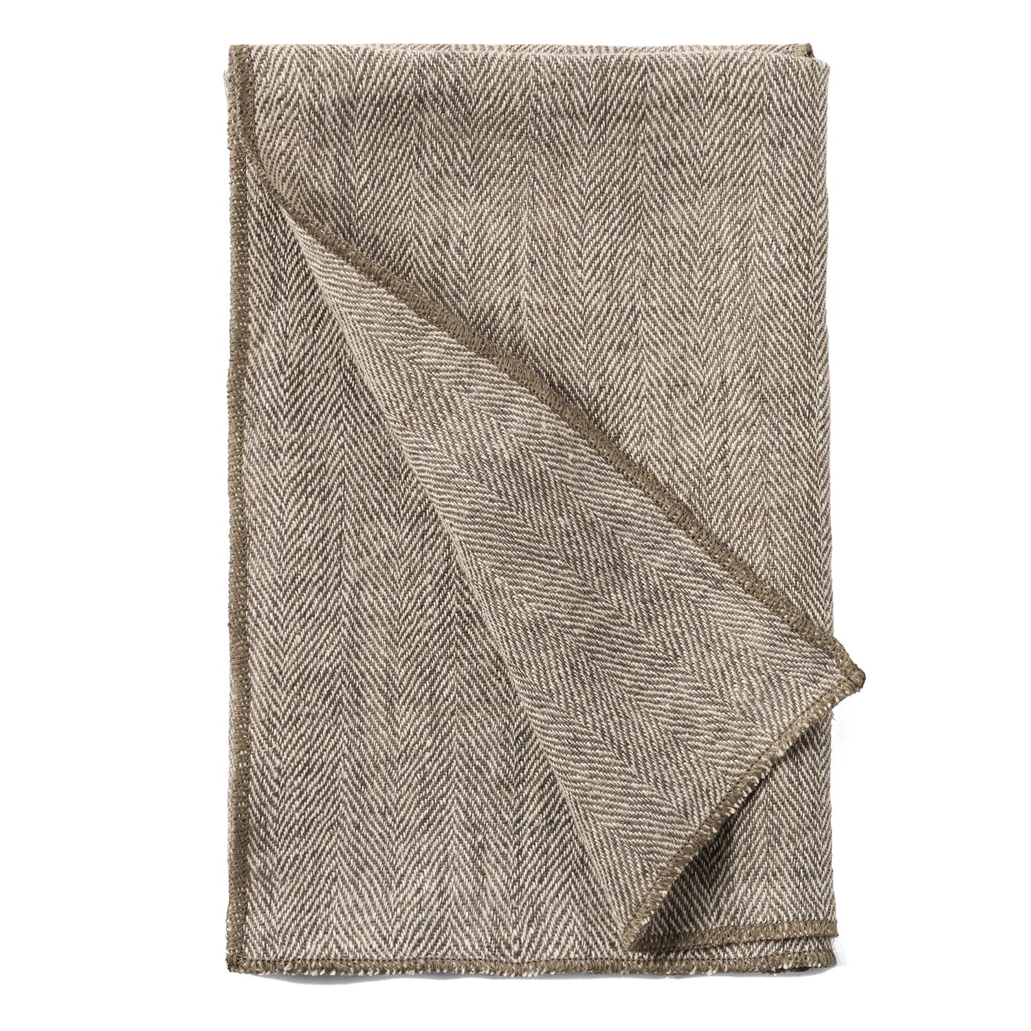Derren Olive Linen Napkins - Thumbnail 3