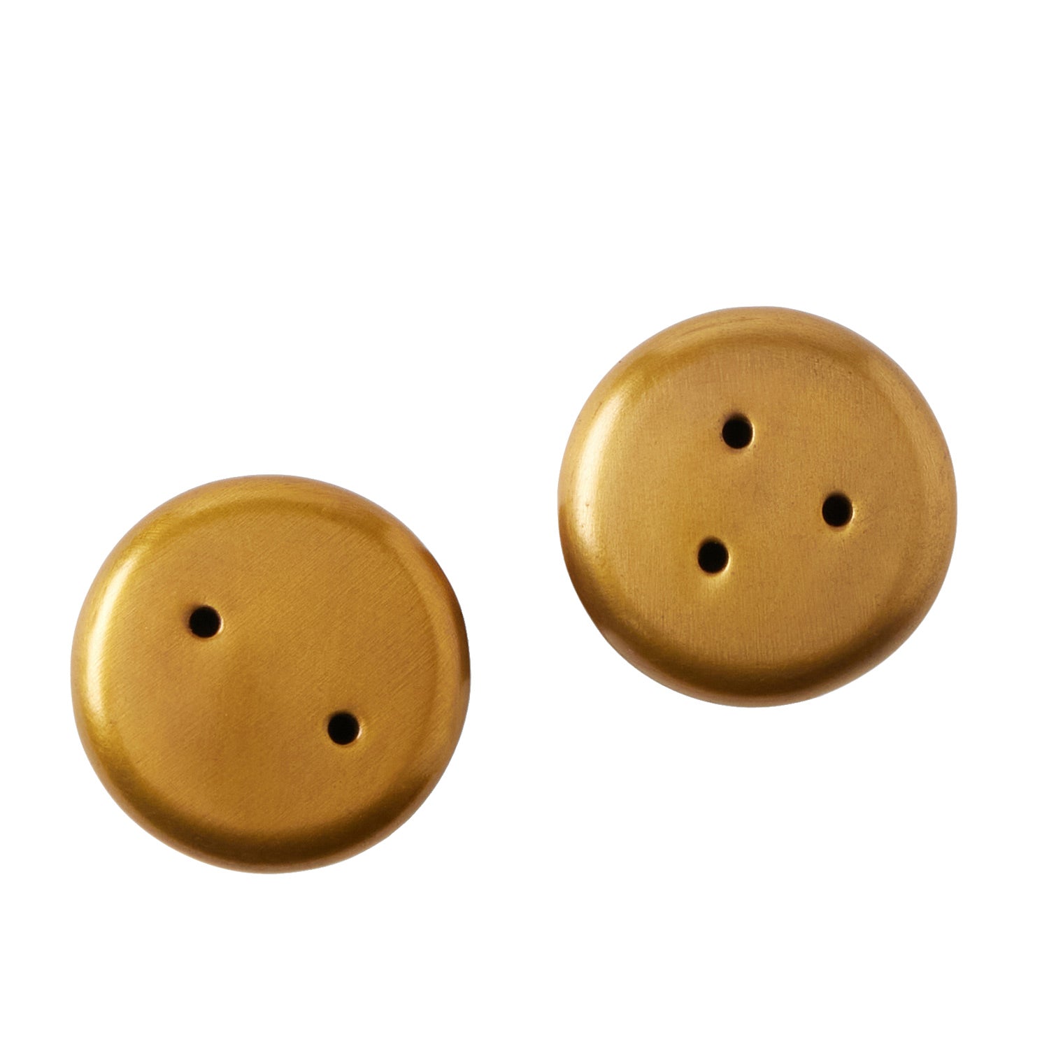 Duke Antique Brass Set of 2 Salt and Pepper Shakers - Thumbnail 4